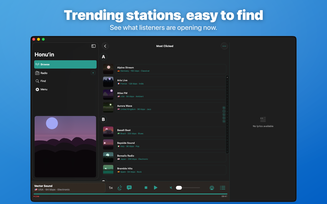 Honu’in: Internet Radio Player screenshot 30