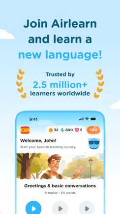 Airlearn - Language Learning iPhone image 1