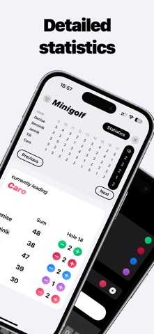 Mini Golf: Score Card screenshot