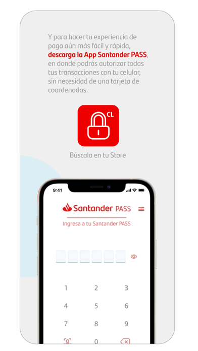 Santander Chile Screenshot