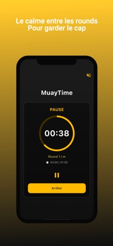 Muay Thai Round Timer iPhone screenshot