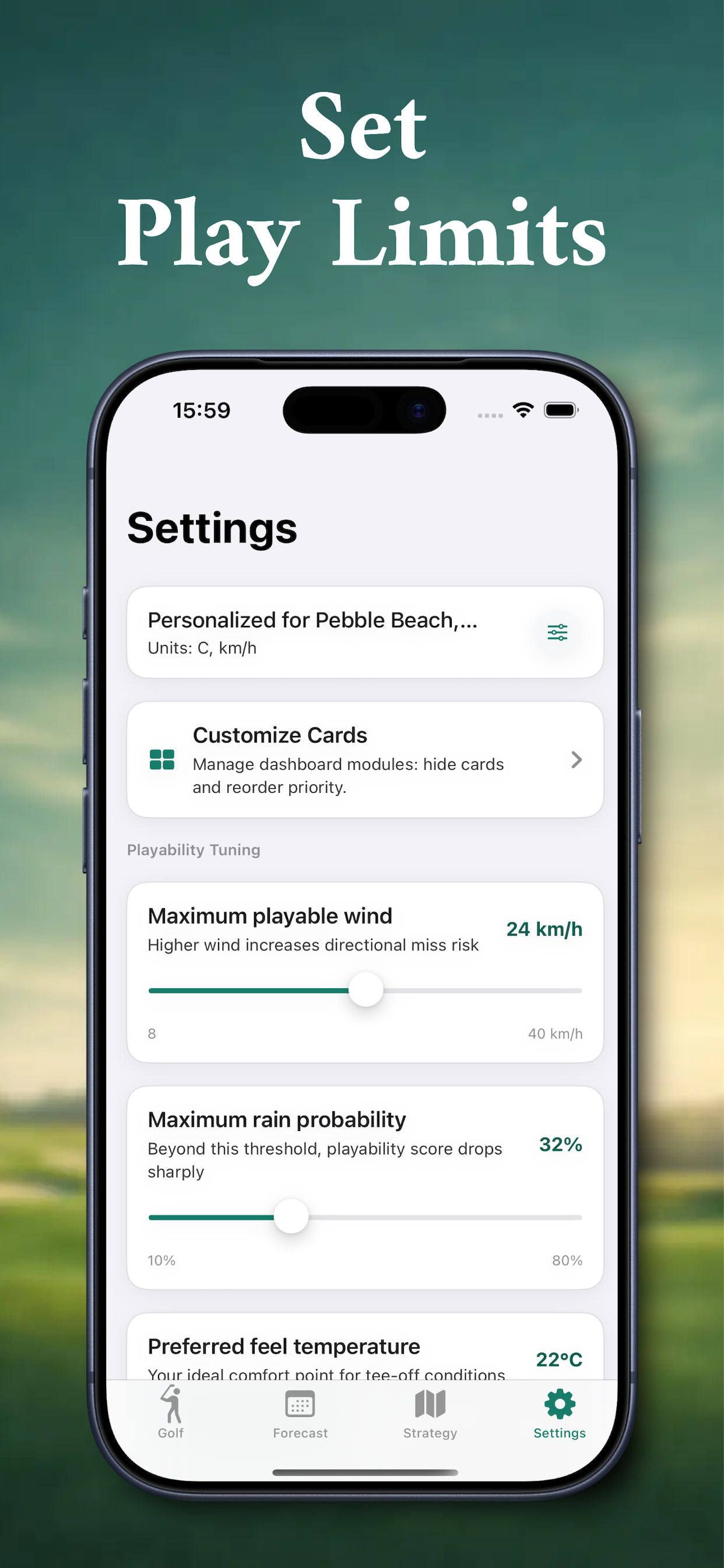 GolfCast: Golf Weather screenshot 4