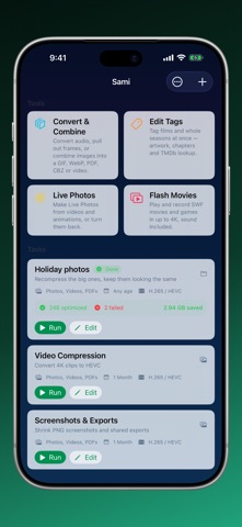 Sami Media Optimizer Screenshot 1 of 6