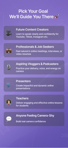 Talk To Cam: Confidence App screenshot