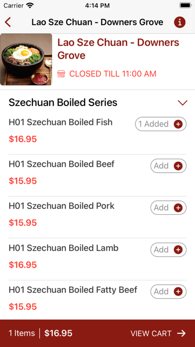 Lao Sze Chaun-Downers Grove Screenshot