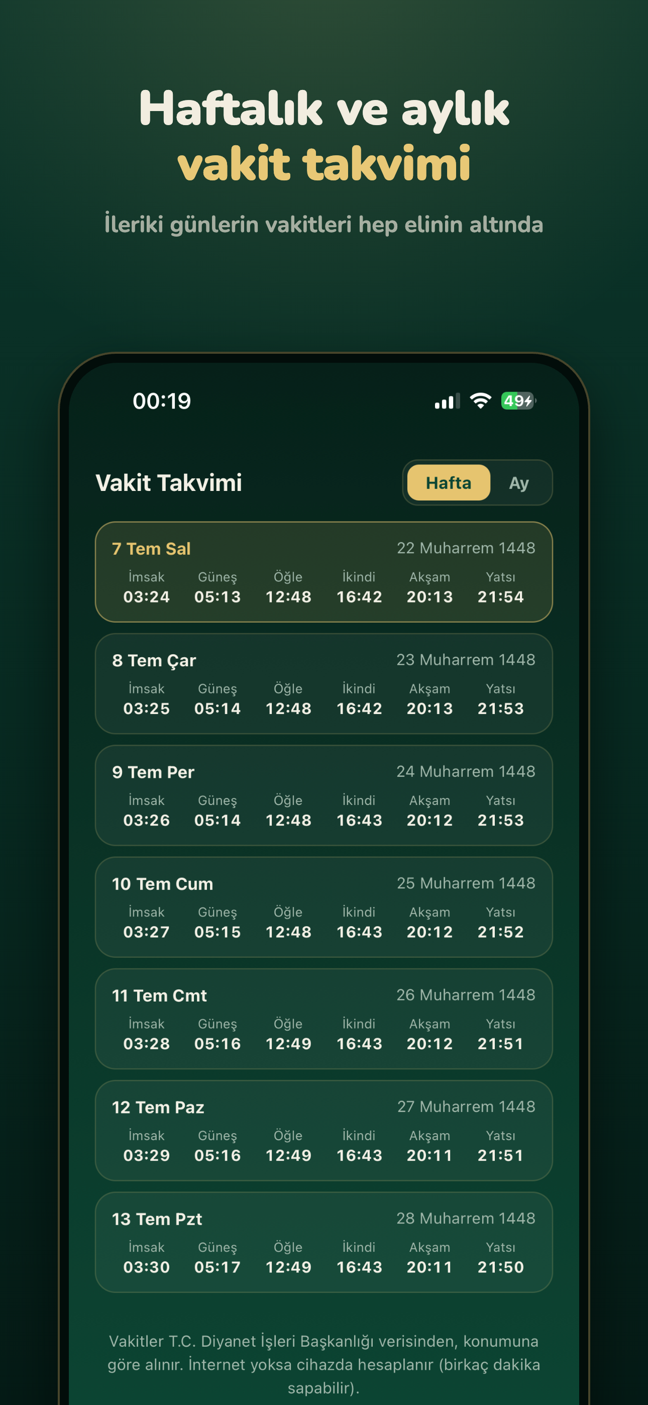İhsan - Namaz Vakitleri screenshot 4