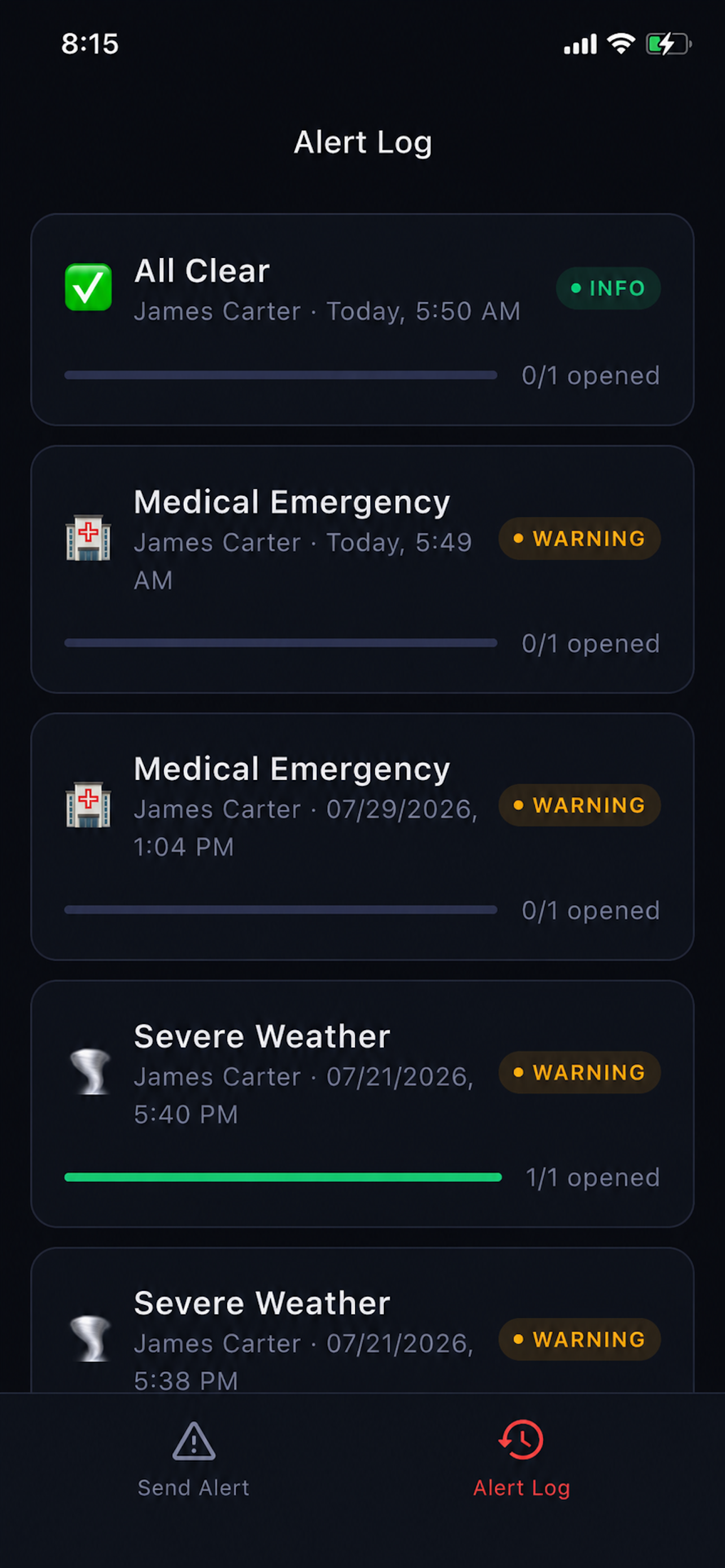 Conrad Alert App screenshot 4