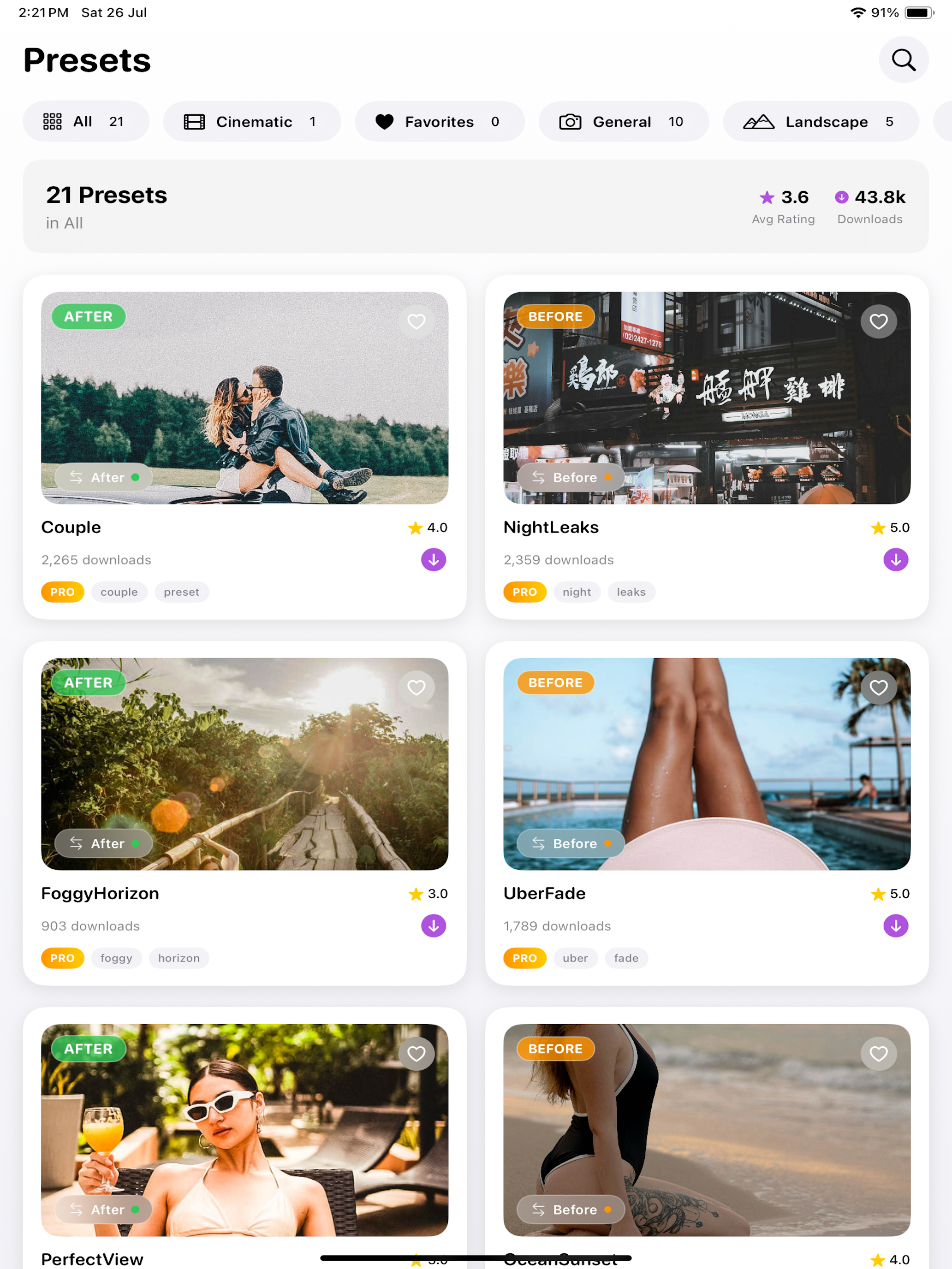 Presets for Lightroom - Vivid screenshot 8