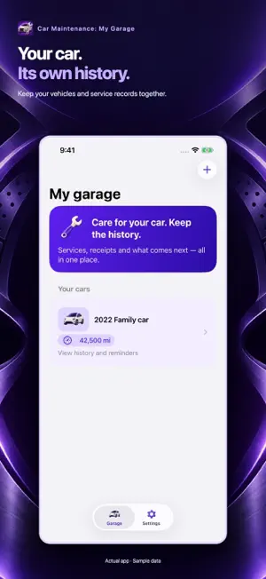 Car Maintenance: My Garage screenshot 1