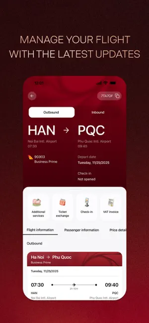 Sun PhuQuoc Airways iPhone screenshot 3