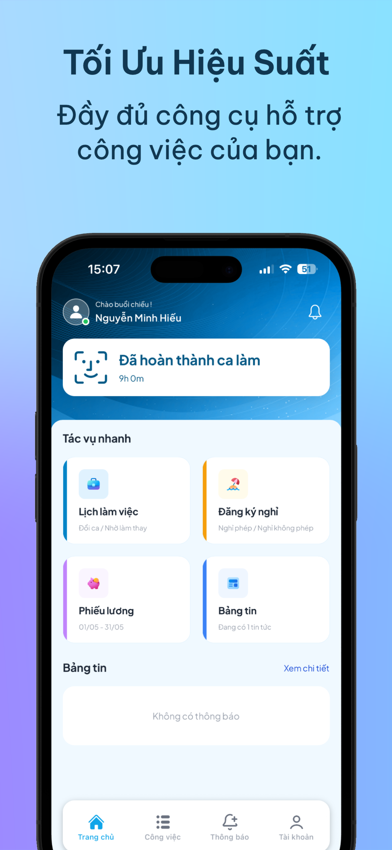 HRM App screenshot 3