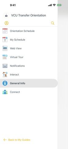 VCU Guidebook iPhone screenshot