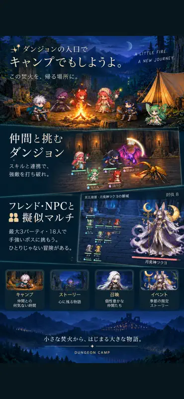 ダンジョンの入口でキャンプでもしようよ。 screenshot 1 of 8