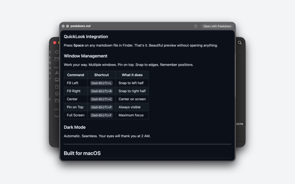 #5. Peekdown (macOS) Av: Tim Gavin