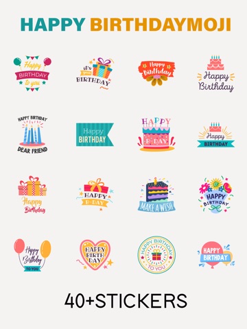 Happy BirthdayMoji iPad screenshot