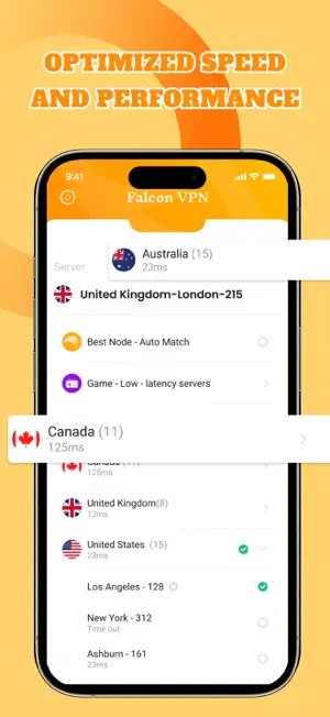 Falcon VPN - Online Net screenshot 3