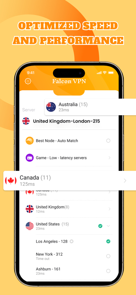 Falcon VPN - Online Net screenshot 3