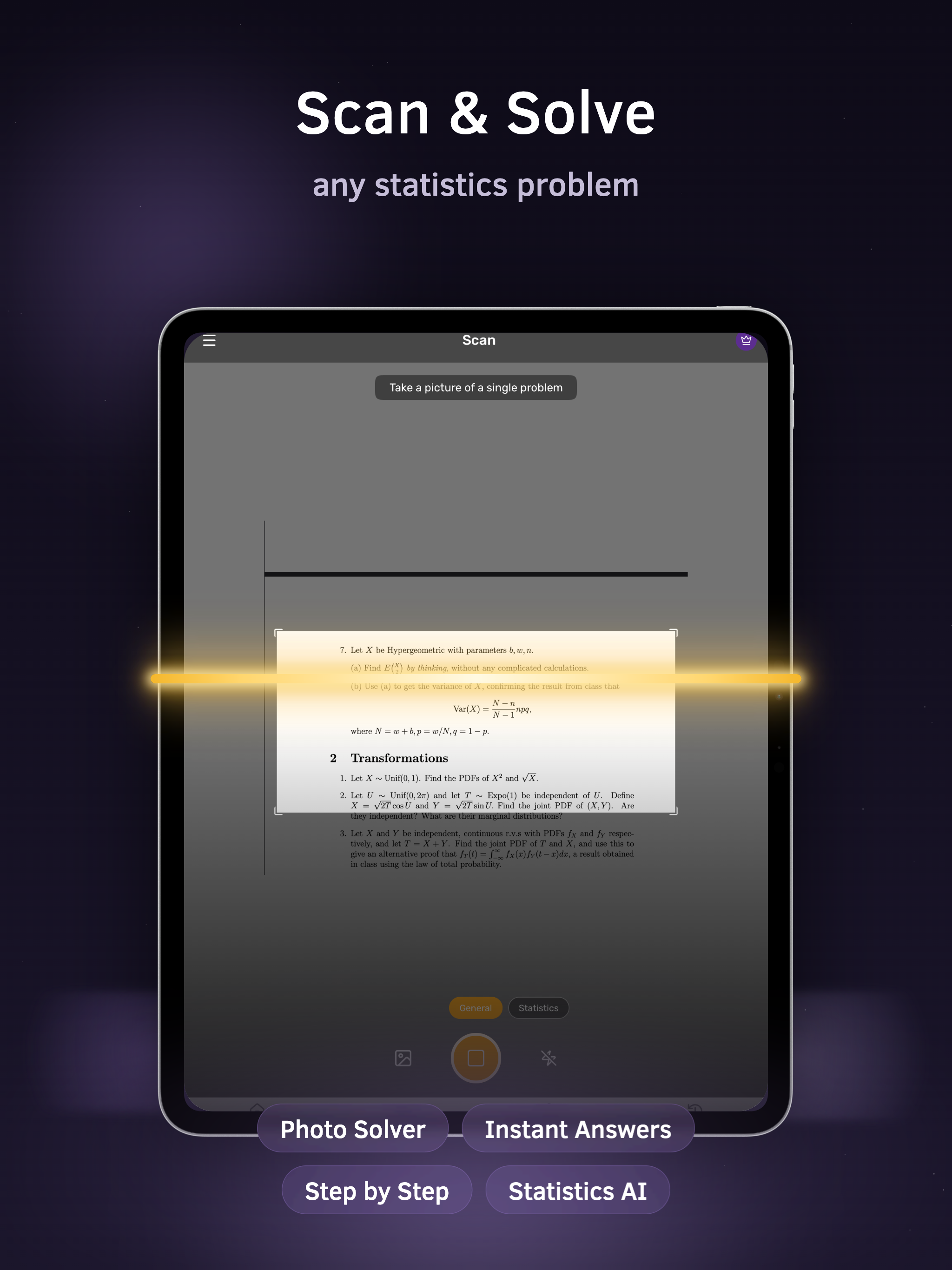 Statistics Problem Solver AI