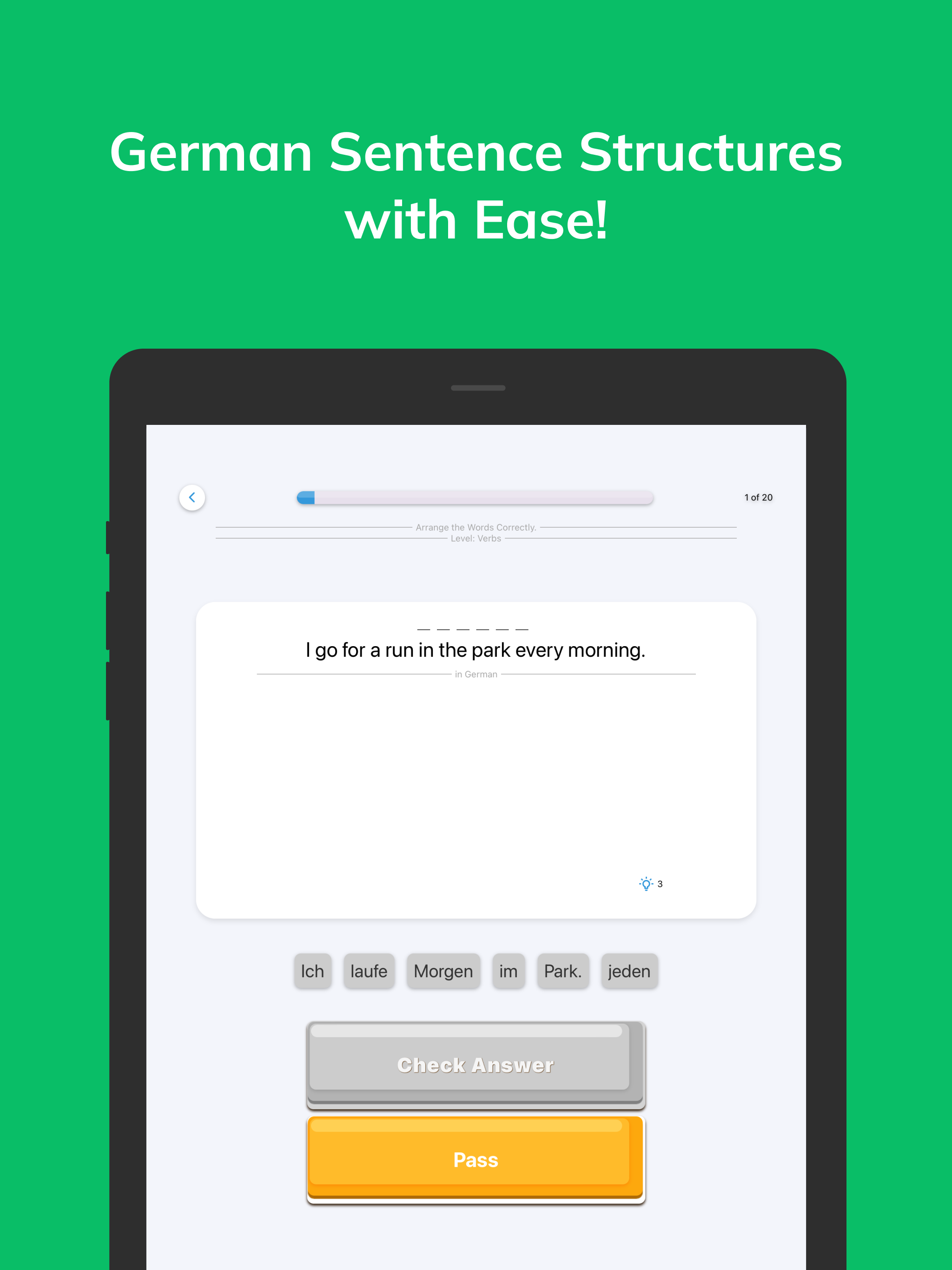 Lingufy: German A1, A2
