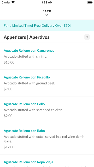 App screenshot