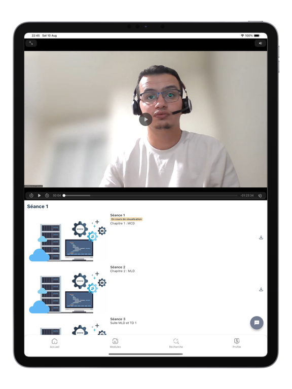 Etutorat iPad screenshot 2 - Education app
