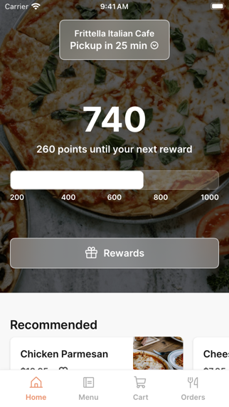 Frittella Italian Cafe iPhone screenshot 1 - Food & Drink app