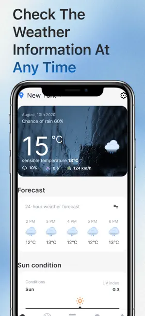 Weather 24Hour+ iPhone screenshot 1