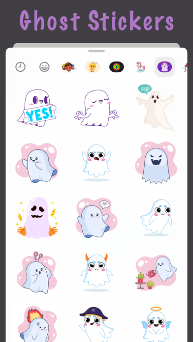 Screenshot #2 pour Scary Ghost Stickers Pack