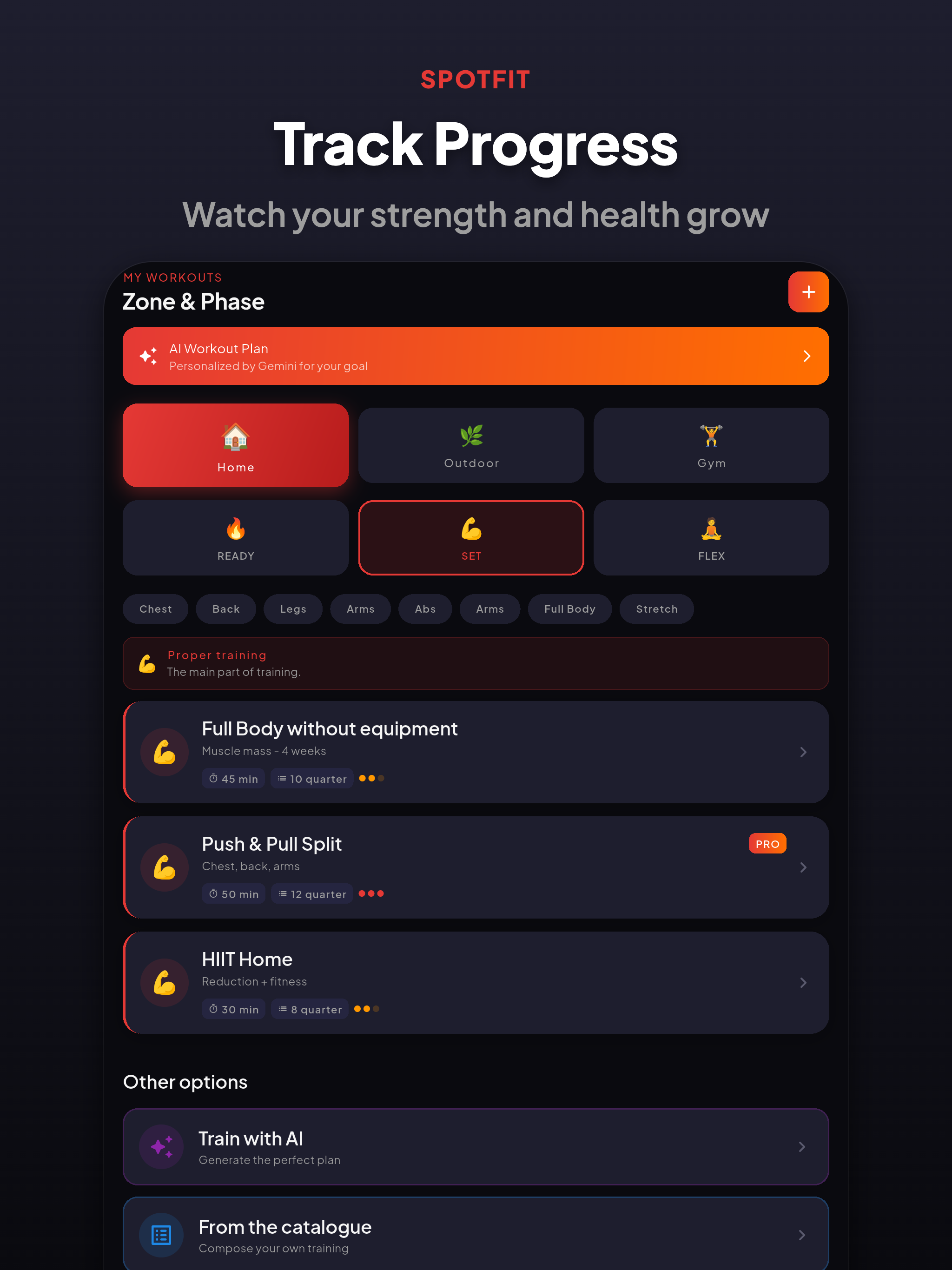 SpotFit – Workout & Diet screenshot 10