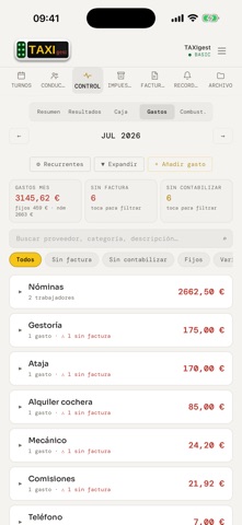 TAXIgest iPhone screenshot