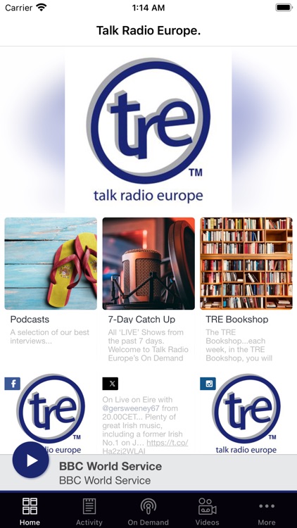 Talk Radio Europe.