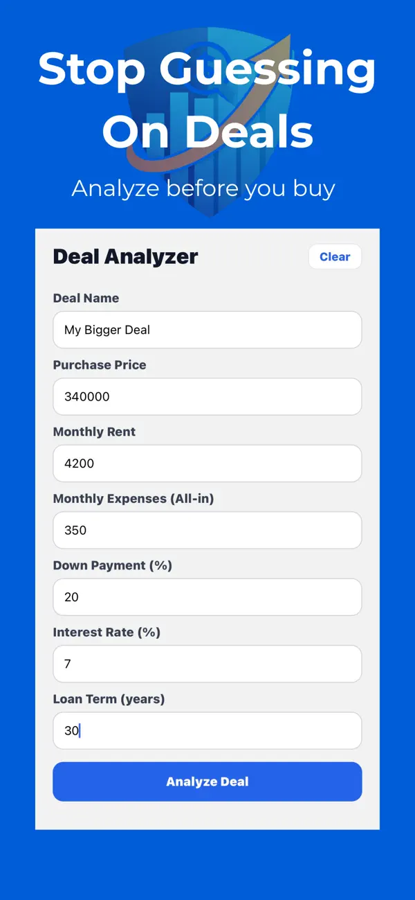 Screenshot #1 pour Deal Analyzer Pro