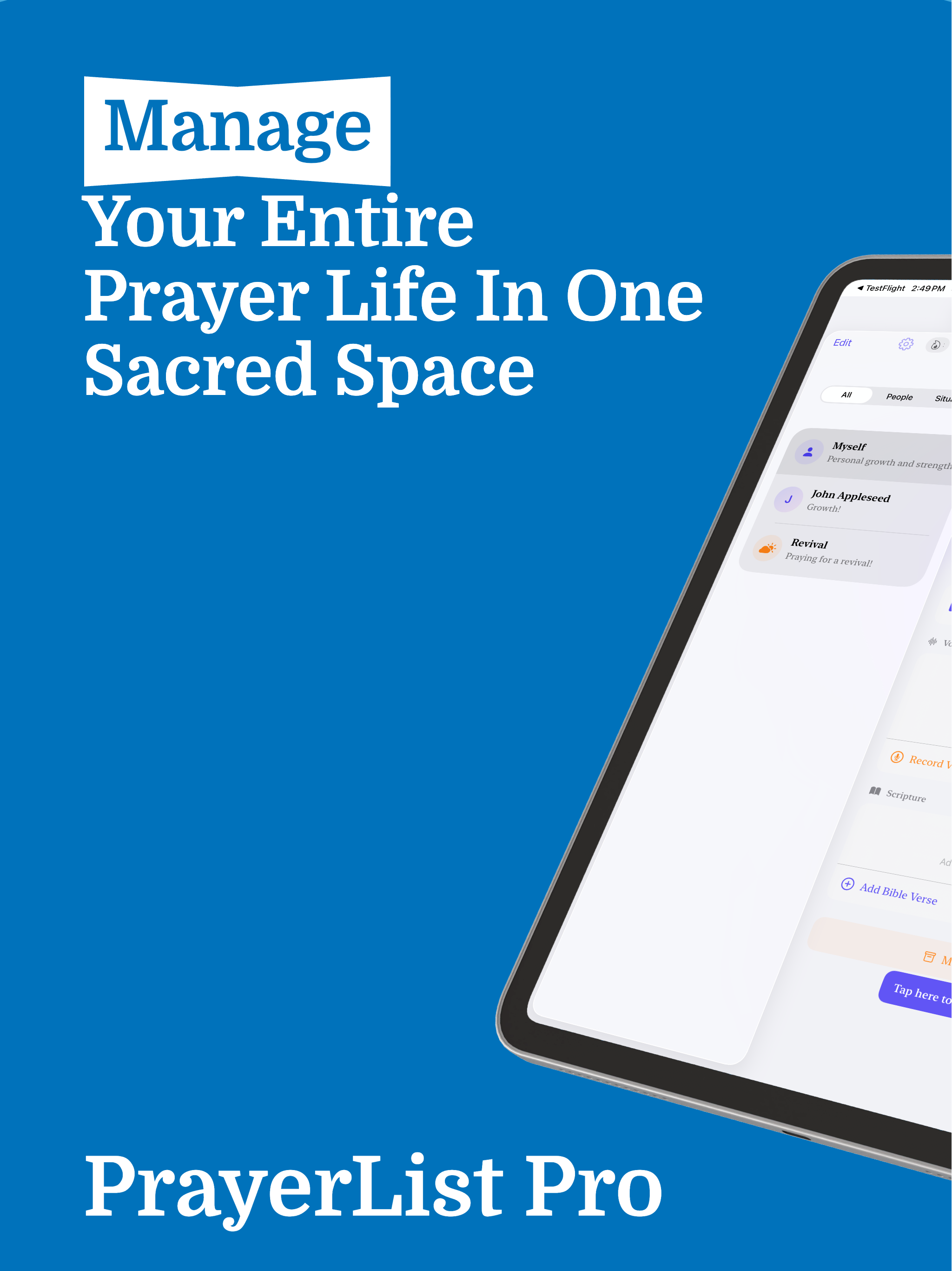 PrayerList Pro screenshot 6