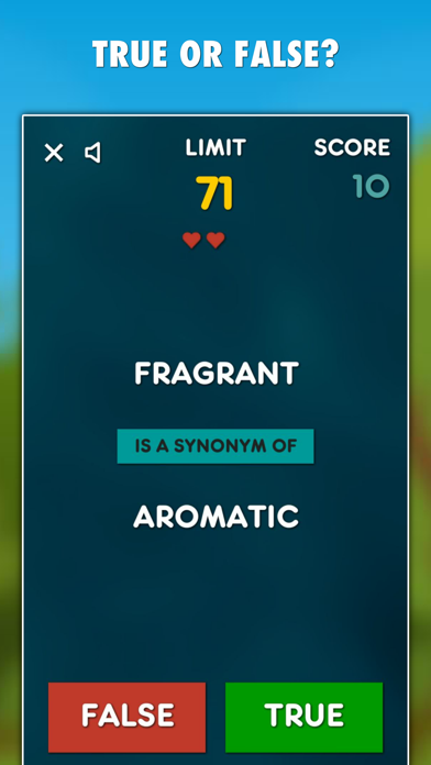 Synonyms Game Screenshot