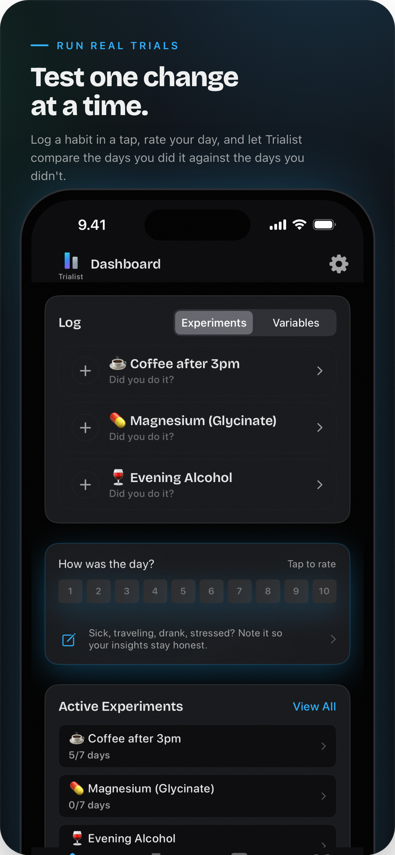 Supplement Tracker — Trialist screenshot 5