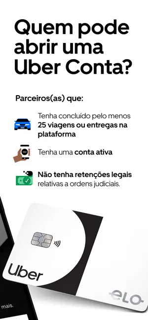 Uber Conta iPhone screenshot 2