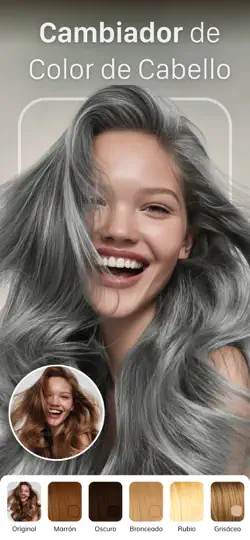 Captura de pantalla de HairApp: AI Hair Cut Changer en iPhone 2