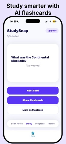StudySnap: AI Study App iPhone screenshot