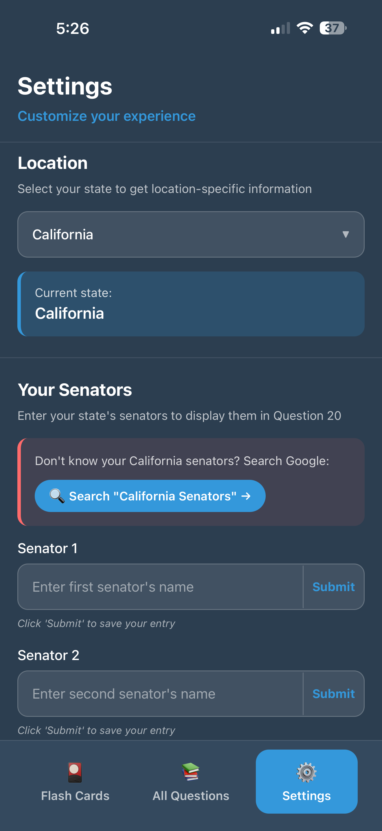 U.S. Citizenship Civics Test screenshot 10