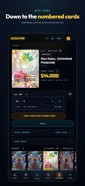 Scouter: Card Scanner & Vault screenshot 4