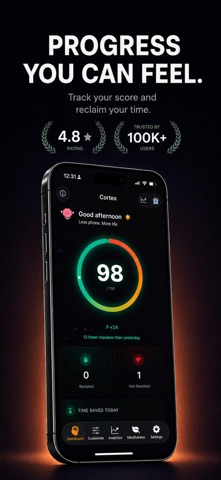 Cortex: Less Phone, More Life iPhone screenshot