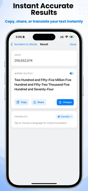 Number to Word: Cash & Check screenshot 2