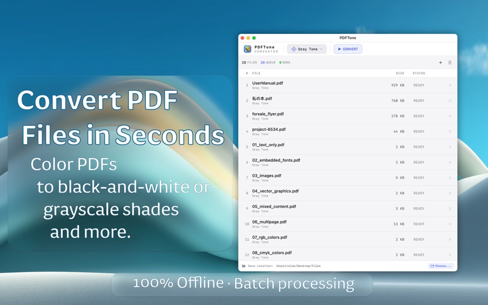 #1. PDFTone (macOS) โดย: Dmitry Barkovskiy