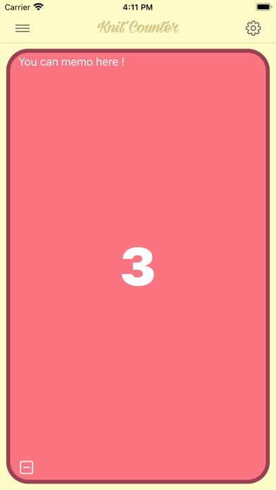 Simple Knitting Counter Screenshot