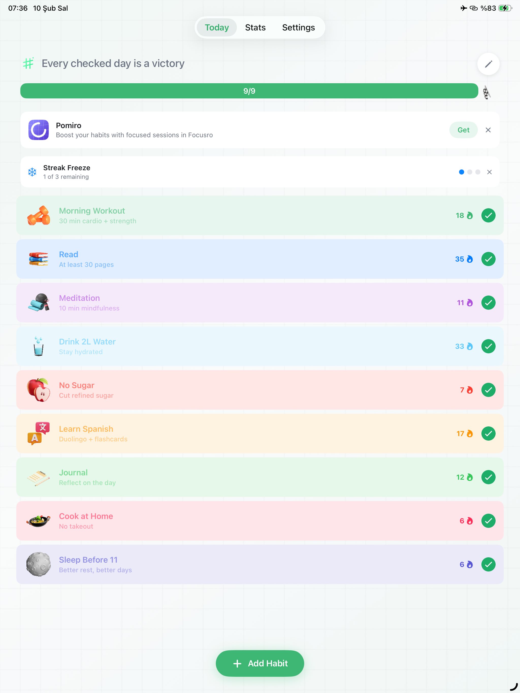 Habitro - Habit Tracker screenshot 7