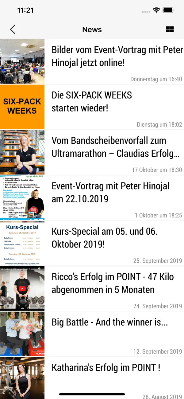 Screenshot #3 pour POINT - Sports.Wellness.Club