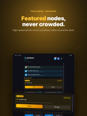 MTPROXY: MTPROTO Proxy تلگرام iPad screenshot
