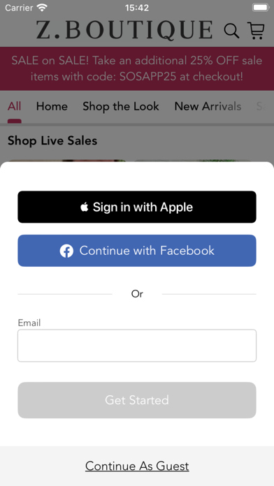 Z Boutique Screenshot