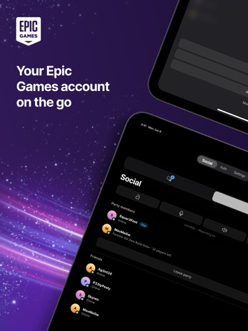 Epic Games iPad screenshot 1