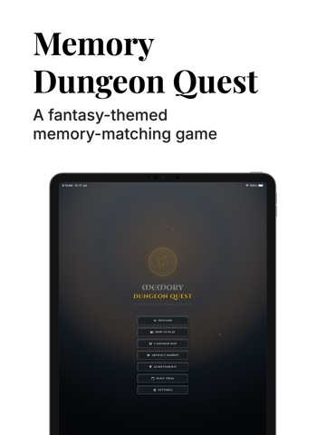 Memory Dungeon Quest iPad screenshot